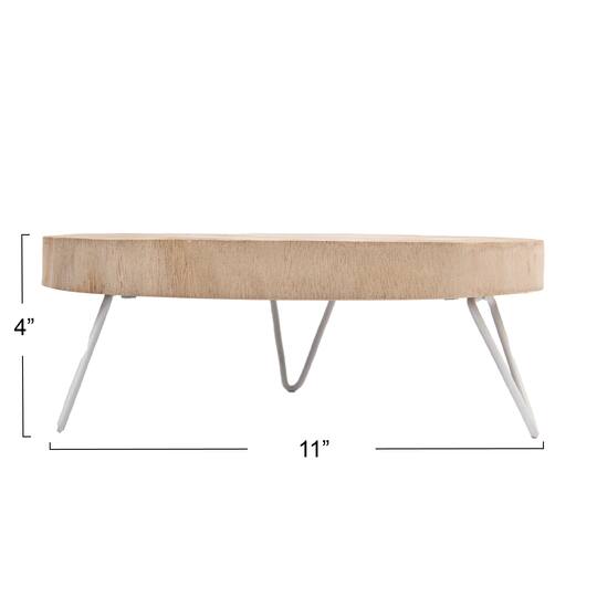 Hello Honey® Decorative Paulownia Wood Pedestal